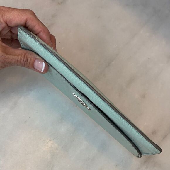 Coach Wallet Leather Cross Grain Slim Full Sized Multi compartment Wallet - Picture 11 of 16